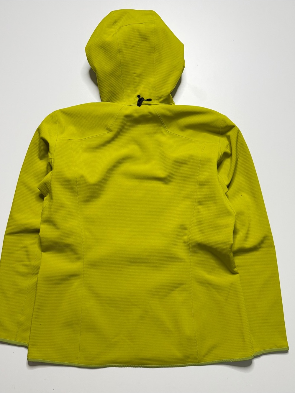 Arcteryx Acto MX Softshell Full Zip Hooded Jacket Womens Large Volt Lime Green - Picture 2 of 13